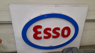 Lot 418 - LARGE ESSO GARAGE FOURCOURT PLASTIC SIGN  74" X 56"