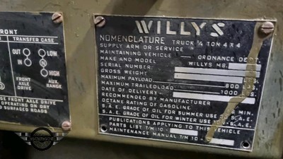 Lot 12 - 1942 WILLYS WWII JEEP
