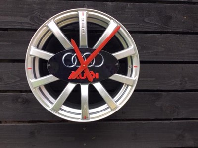 Lot 261 - AUDI QUATTRO ALLOY WHEEL CLOCK