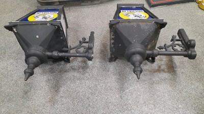 Lot 156 - PAIR OF MICHELIN WALL MOUNTED LIGHTS