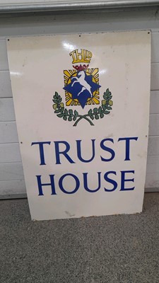 Lot 164 - TRUST HOUSE ENAMEL SIGN  36" X 24"