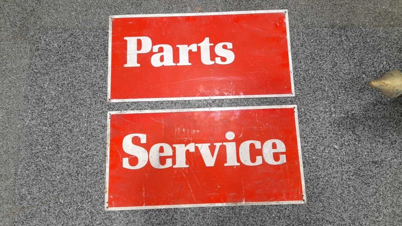 Lot 176 - SERVICE & PARTS METAL SIGN