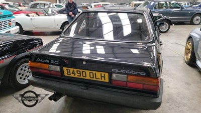 Lot 76 - 1985 AUDI 80 QUATTRO