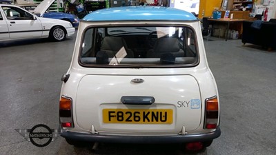 Lot 593 - 1989 AUSTIN MINI SKY ROSE