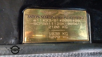 Lot 344 - 1996 ASTON MARTIN DB7 AUTO