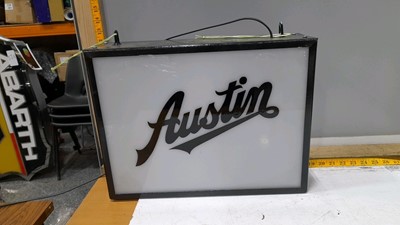 Lot 467 - AUSTIN LIGHT UP SIGN 17"X13"