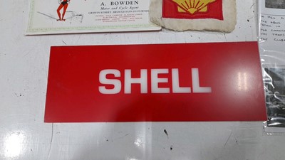 Lot 117 - SUPER SHELL BLUE PETROL PUMP GLASS GLOBE