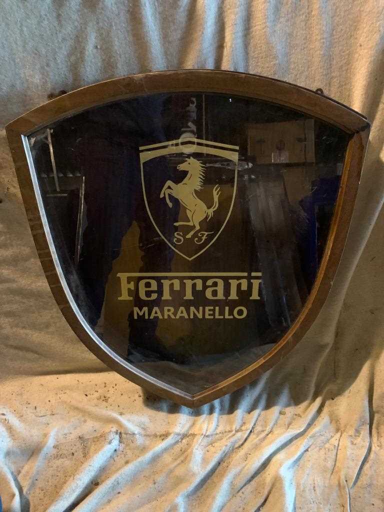 Lot 41 - FERRARI GLASS WALL CABINET  33" X 28"