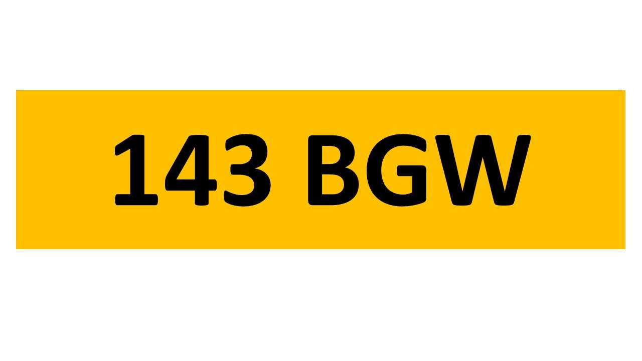 Lot 39 - REGISTRATION ON RETENTION - 143 BGW