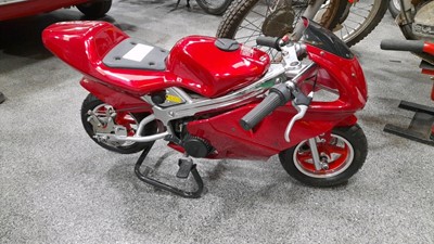 Lot 316 - MINI CHILDS PETROL RACING MOTORCYCLE