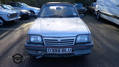 Lot 68 - 1987 VAUXHALL CAVALIER 1.8 CABRIO