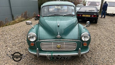 Lot 208 - 1966 MORRIS MINOR 1000