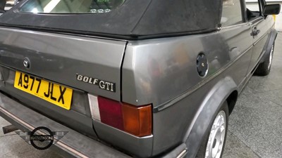 Lot 64 - 1984 VOLKSWAGEN GOLF CABRIO GTI