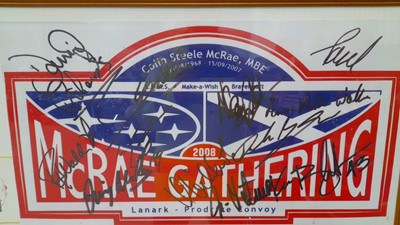 Lot 2 - COLIN MCRAE GATHERING MEMORABILIA FROM 2008