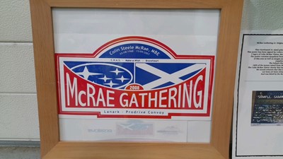 Lot 2 - COLIN MCRAE GATHERING MEMORABILIA FROM 2008
