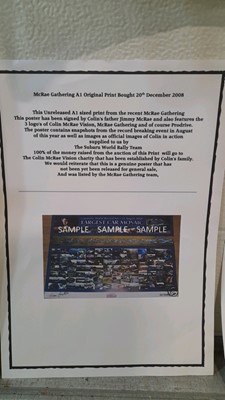Lot 2 - COLIN MCRAE GATHERING MEMORABILIA FROM 2008