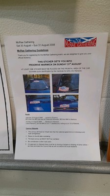 Lot 2 - COLIN MCRAE GATHERING MEMORABILIA FROM 2008