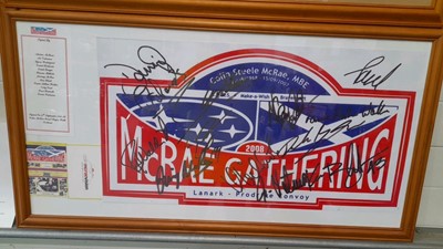 Lot 2 - COLIN MCRAE GATHERING MEMORABILIA FROM 2008