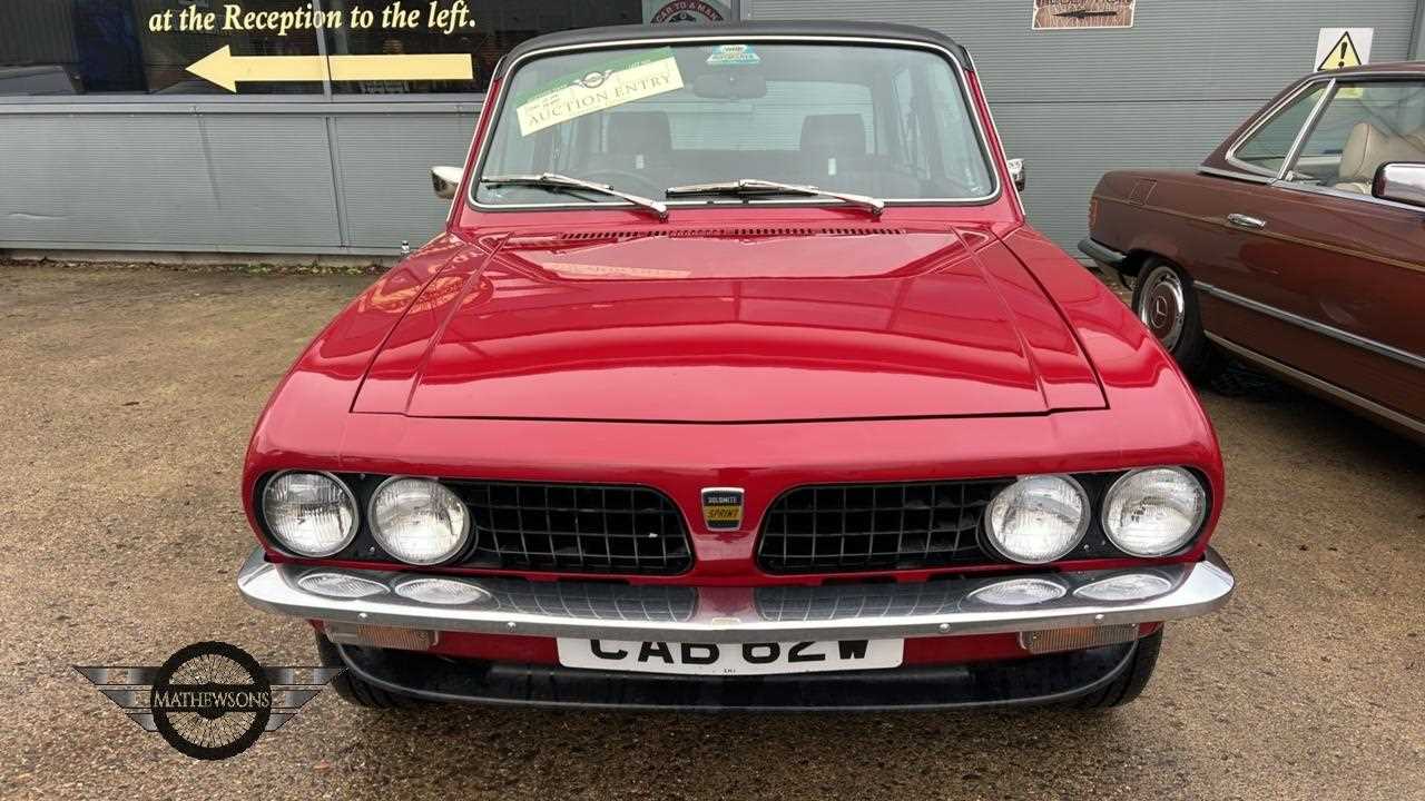 Lot 533 - 1981 TRIUMPH DOLOMITE SPRINT
