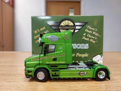 Lot 184 - SIGNED MATHEWSONS SCANIA T4 4x2 TRACTOR UNIT - ONLY 500 PRODUCED. (ALL PROCEEDS TO CHARITY)