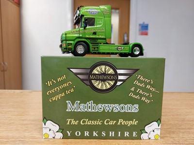 Lot 184 - SIGNED MATHEWSONS SCANIA T4 4x2 TRACTOR UNIT - ONLY 500 PRODUCED. (ALL PROCEEDS TO CHARITY)