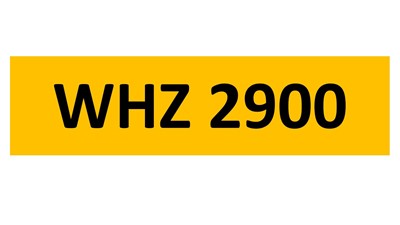 Lot 30-12 - REGISTRATION ON RETENTION - WHZ 2900