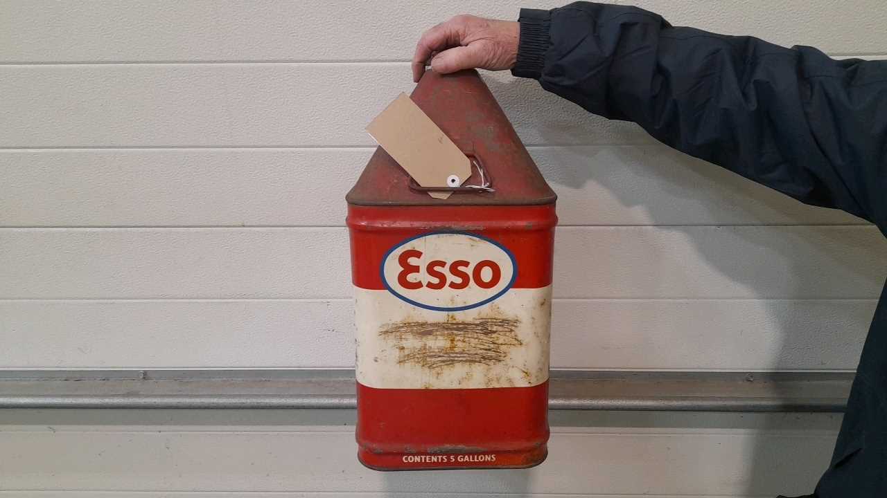 Lot 30 - 5 GALLON ESSO OIL DRUM