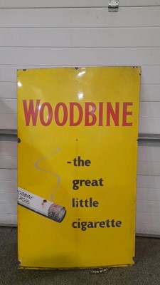 Lot 94 - WOODBINE THE GREAT LITTLE CIGARETTE SIGN 60" X 36"