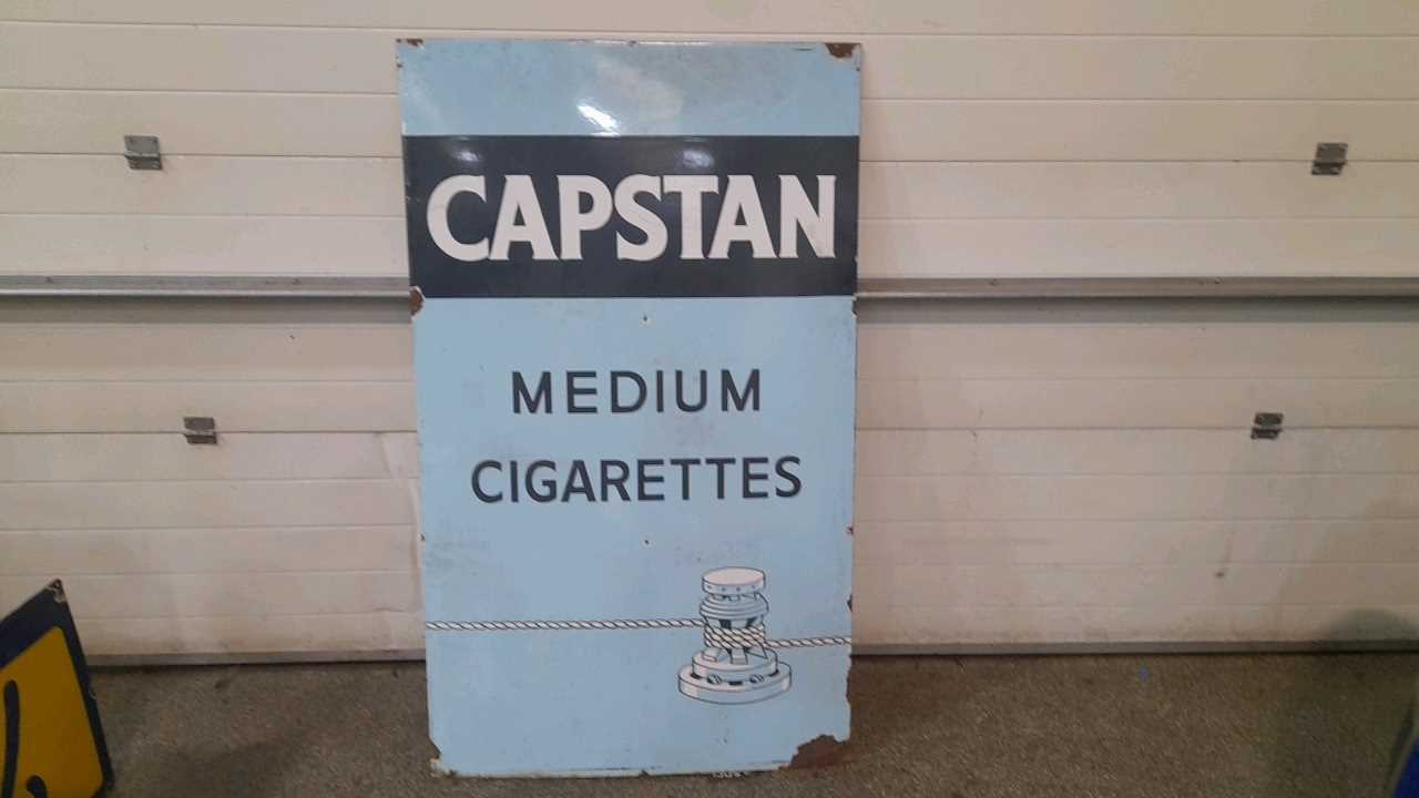 Lot 110 - CAPSTAN MEDIUM CIGARETTES 60" X 36"