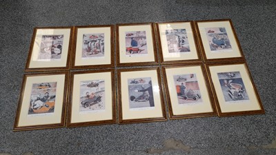 Lot 118 - 10 X FRAMED PRINTS SIGNED BY GEORGE E STUDDY (1920'S)