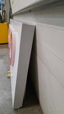 Lot 209 - ESSO STATION ALUMINIUM SIGN 2500MM X 900MM X 100MM