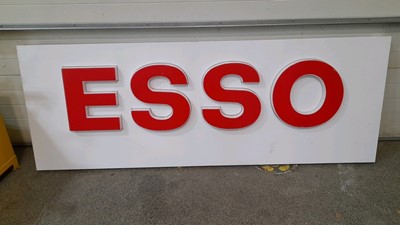Lot 209 - ESSO STATION ALUMINIUM SIGN 2500MM X 900MM X 100MM