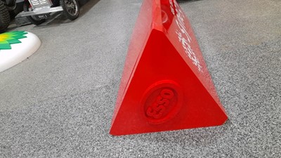 Lot 404 - ESSO TRIANGULAR STANCHION ADVERTISING BLADE 385MM X 1000MM X 480