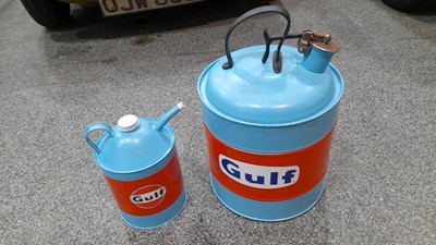 Lot 412 - 2X GULF OIL TINS