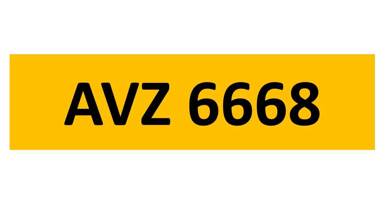 Lot 7 - REGISTRATION ON RETENTION - AVZ 6668