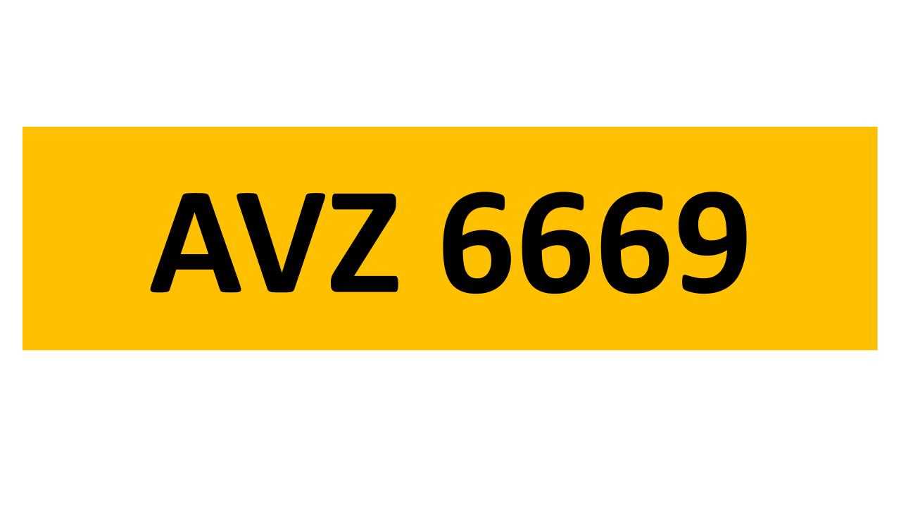Lot 8 - REGISTRATION ON RETENTION - AVZ 6669