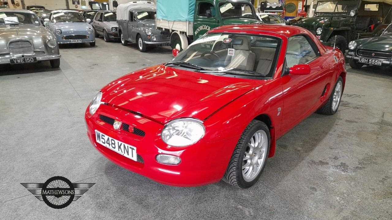 Lot 9 - 2000 MG MGF 1.8I VVC