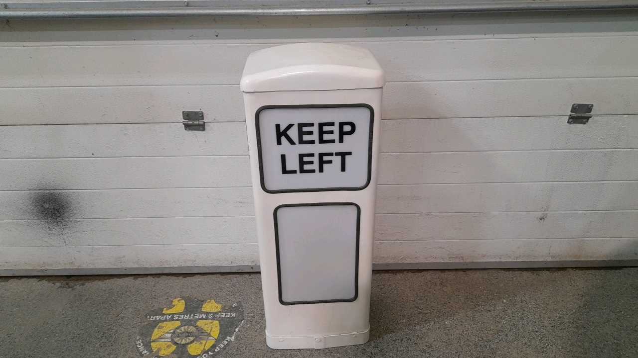 Lot 851 - KEEP LEFT TRAFFIC BOLLARD ( ILLUMINATED )