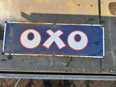 Lot 50 - OXO ENAMEL SIGN  36" X 12"