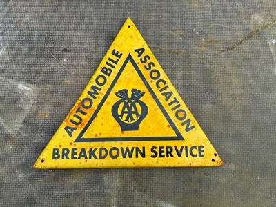 Lot 210 - AA ENAMEL SIGN  14" X 16"