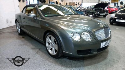 Lot 646 - 2007 BENTLEY CONTINENTAL GTC AUTO