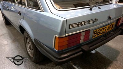 Lot 313 - 1984 FORD ESCORT GHIA