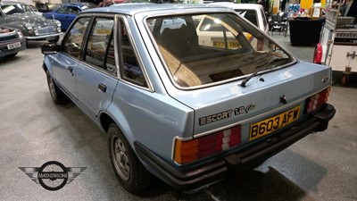 Lot 313 - 1984 FORD ESCORT GHIA