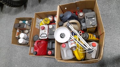 Lot 8 - 3 BOXES OF AUTOMOTIVE OILS ETC