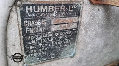 Lot 657 - 1937 HUMBER SNIPE PULLMAN