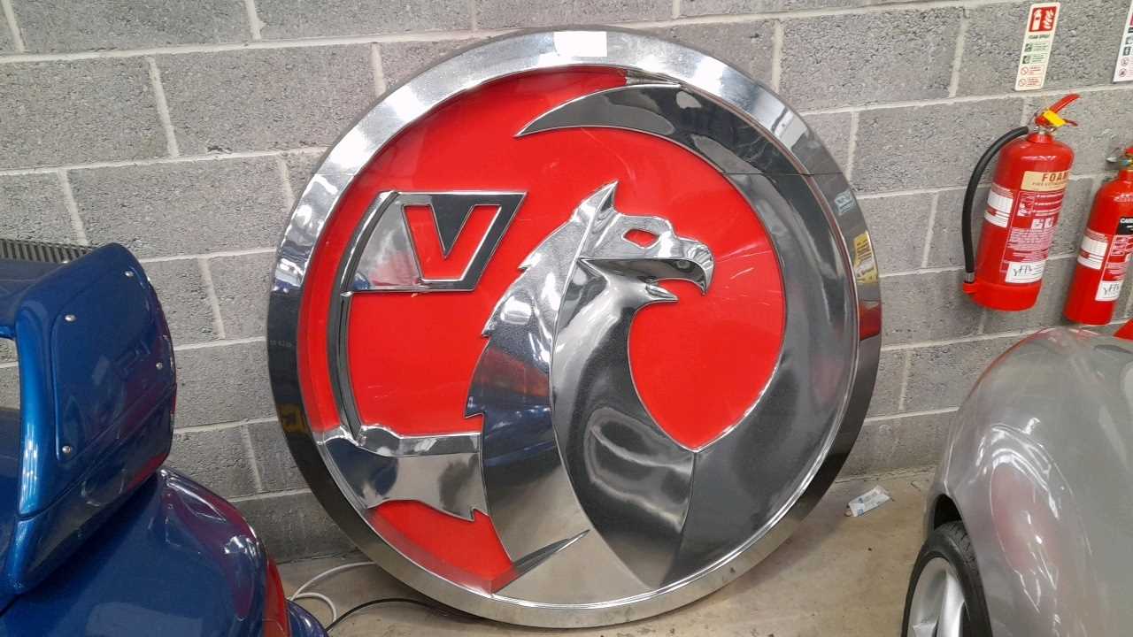 Lot 2 - LARGE VAUXHALL DEALER LIGHT UP SIGN  55" X 8"