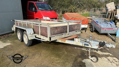 Lot 490 - TWIN AXLE TRAILER