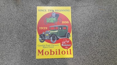 Lot 169 - PERSPEX MOBILOIL SIGN