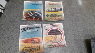 Lot 66 - 4X CASTROL MOTOR OIL POSTERS