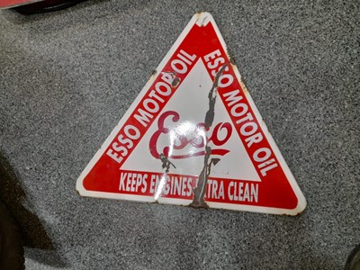 Lot 86 - ESSO MOTOR OIL SIGN  22" X 25"